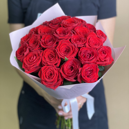 Розы Букет из 25 красных роз (40 см)