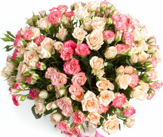 Букеты из роз Букет из 35 кустовых роз