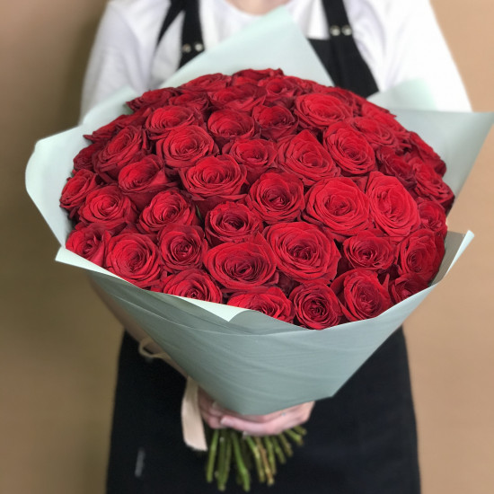 Розы Букет из 51 красной розы (40 см)
